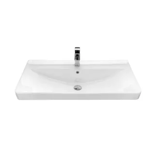 Тумба-умывальник Comforty Ангара-90П белый матовый c раковиной Comforty 4490