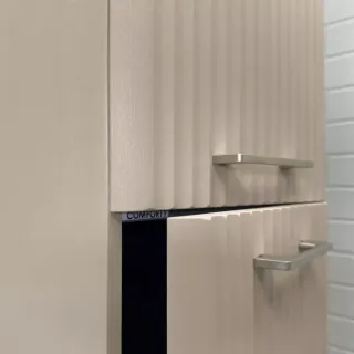 Шкаф-колонна для ванной комнаты Comforty Ангара-35 дуб латте