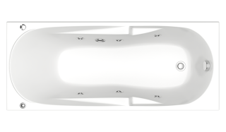 Акриловая ванна Bas Нептун 170x70 см с каркасом