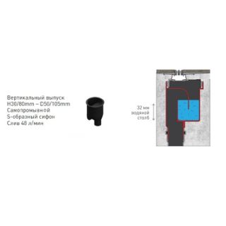 Душевой лоток Berges Wasserhaus Super Slim 091054 80 Хром глянец