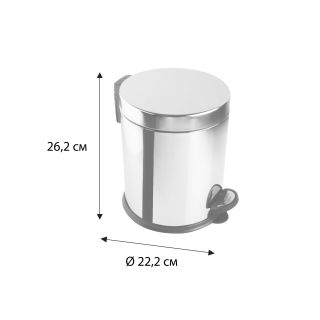Ведро с крышкой плавного закрывания Fixsen Hotel 5 л (FX-34024M)