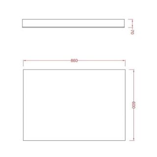 Зеркало Artceram Square ACS010 подвесное