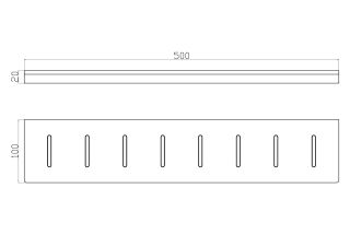 Полка для ванной Wonzon & Woghand Eclipse WW-9127-BL чёрный
