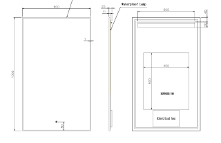 Зеркало с подсветкой Armadi Art Modern 569-CR 60 см сенсорный выключатель антизапотевание хром