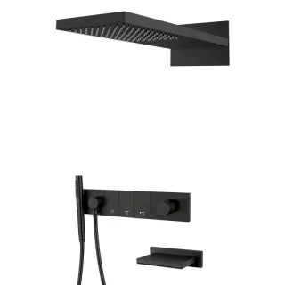 Душевой комплект Boheme Zodiac 132-B чёрный
