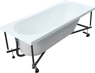 Акриловая ванна Aquanet Lotos 347156 150x75 см с каркасом и фронтальной панелью