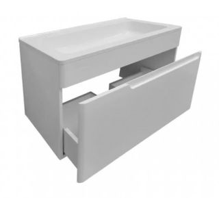Подвесная тумба под раковину Kare Luxe ФР-00007069 70см один ящик белый