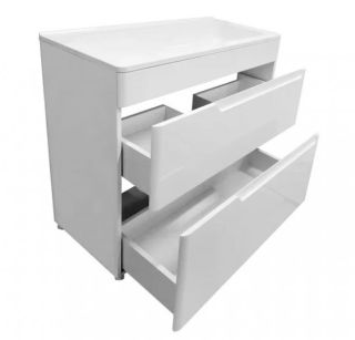 Напольная тумба под раковину Kare Luxe ФР-00007079 70см два ящика белый
