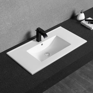 Раковина  CeramaLux YJ-803-90 белая 91.5 см