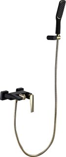 Смеситель для ванны Boheme Venturo чёрный/золото 383-B