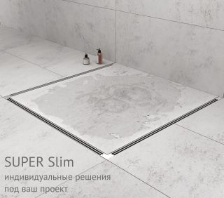 Душевой лоток Berges Super Slim 090078 50см хром матовый