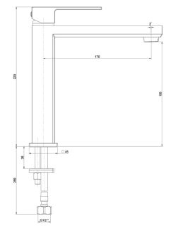 Смеситель для раковины Paini Grazia 21CR205M хром