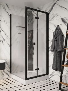 Душевая кабина Ceruttispa BELLA90B 90x90 см чёрный