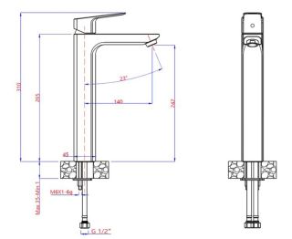 Смеситель для раковины Paini Viva Style P4CR205LL хром