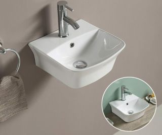 Раковина-чаша CeramaLux 78369 белая 33.5 см