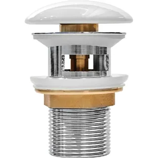 Донный клапан Milleau PD1GW/WO глянцевый белый с переливом