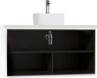 Тумба под раковину Акватон Брук открытая 100см дуб Феррара 1A201601BCDF0