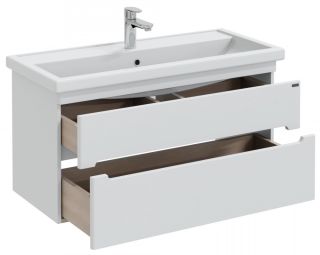 Тумба под раковину СанТа Лондон 224040 100см белый