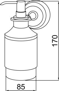 Дозатор Boheme Brillante хром 10447
