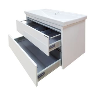 Comforty Шкаф-колонна "Монако-40" левая белый глянец