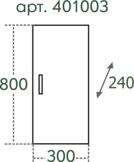 Шкаф СанТа Стандарт 401003 30см белый