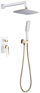 Душевой комплект Boheme Venturo белый/золото 384-W