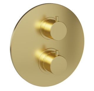 Встраиваемый смеситель для ванны Paini Cox 78PJ691TH с термостатом матовое золото