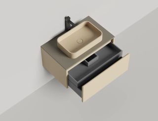 Подвесная тумба Salini Domino 27D108 80см эмаль/гладкий фасад