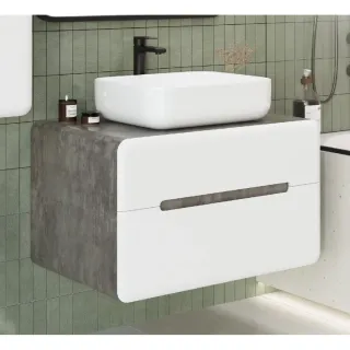 Тумба под раковину ArtMax Genova AM-Genova-800-2C-SO-BC 80 см бетон бромо