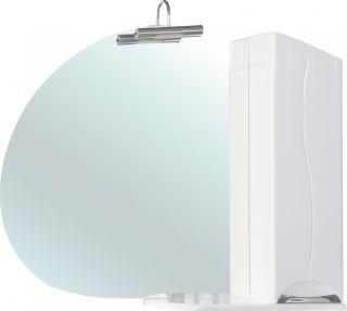 Зеркало-шкаф с подсветкой Bellezza Глория 105см правый белый 00000006243