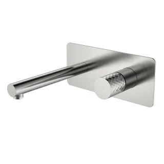 Встраиваемый смеситель для раковины Boheme Stick Diamond 125-NB никель брашированный