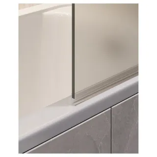 Шторка на ванну Timo T16 60 см хром