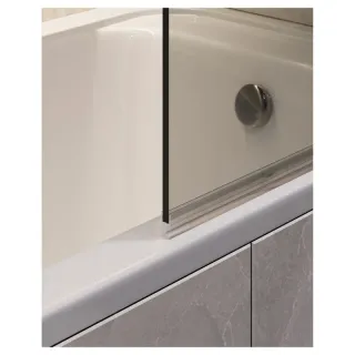 Шторка на ванну Timo T26 90 см чёрный