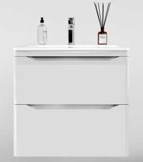 Тумба под раковину Style Line Марелла 70 Люкс Plus СС-00002408 белый глянец