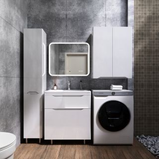 Подвесной шкаф Style Line Марелла мини 60 Люкс Plus СС-00002422 белый глянец