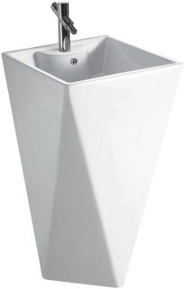 Раковина напольная SantiLine SL-4009 50см белый