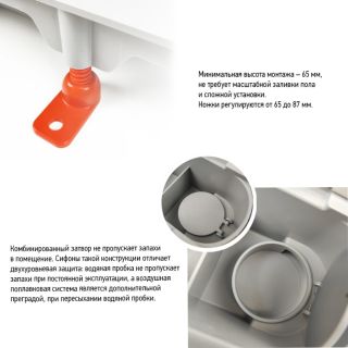 Душевой лоток Paini Line CH650L 65см хром глянец