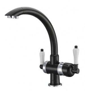 Смеситель для кухни ZORG Sanitary ZR 327 YF ХРОМ ЧЕР МЕТ