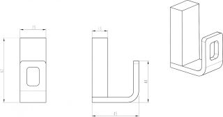 Крючок Boheme Q чёрный 10946-B