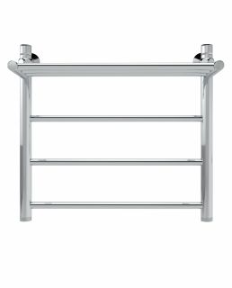 Полотенцесушитель водяной Indigo Line LLSHW50-50P с полкой 50x50 см хром