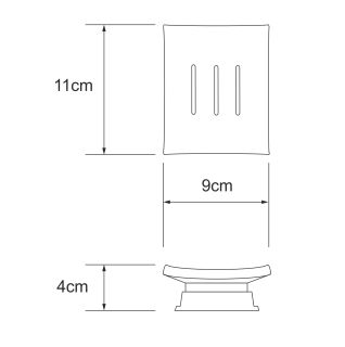 Мыльница  WasserKRAFT Amper K-5429B