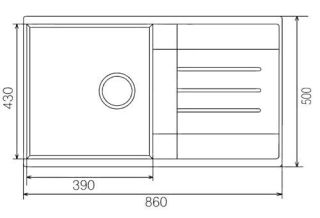Мойка кухонная Акватон Верона 86 см песочный
