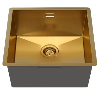 Мойка кухонная Reflexion Como 44-GD RX2044GD брашированное золото