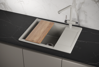 Мойка кухонная Granula 6202, БАЗАЛЬТ