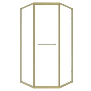 Душевой уголок Timo T34L 100x100 см левый золото матовое