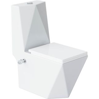 Унитаз-моноблок Laguraty 071AC с функцией биде и смесителем белый