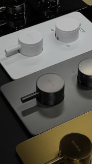 Встраиваемый смеситель для душа Boheme Cell 134-2-MW термостатический белый матовый