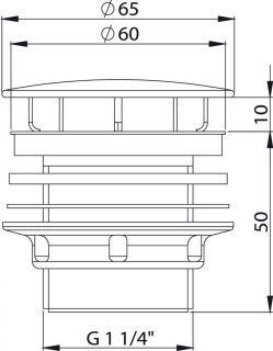 Донный клапан Bette B580-000 белый