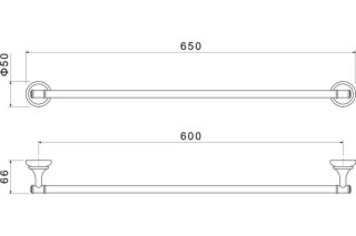 Полотенцедержатель Aquatek Классик AQ4514MB черный