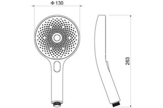 Ручной душ Aquatek AQ2007MB черный